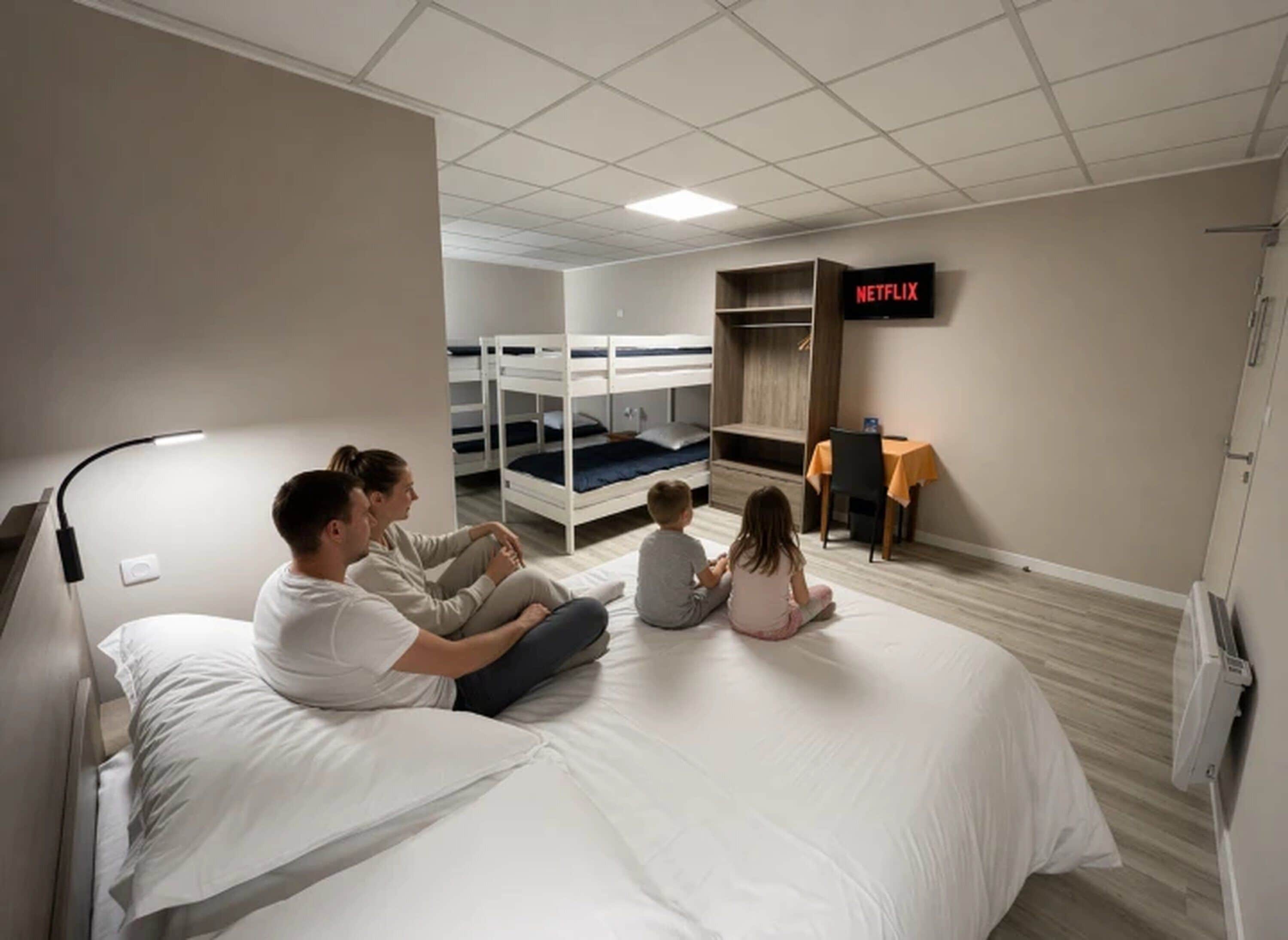 Desk, free WiFi, bed sheets