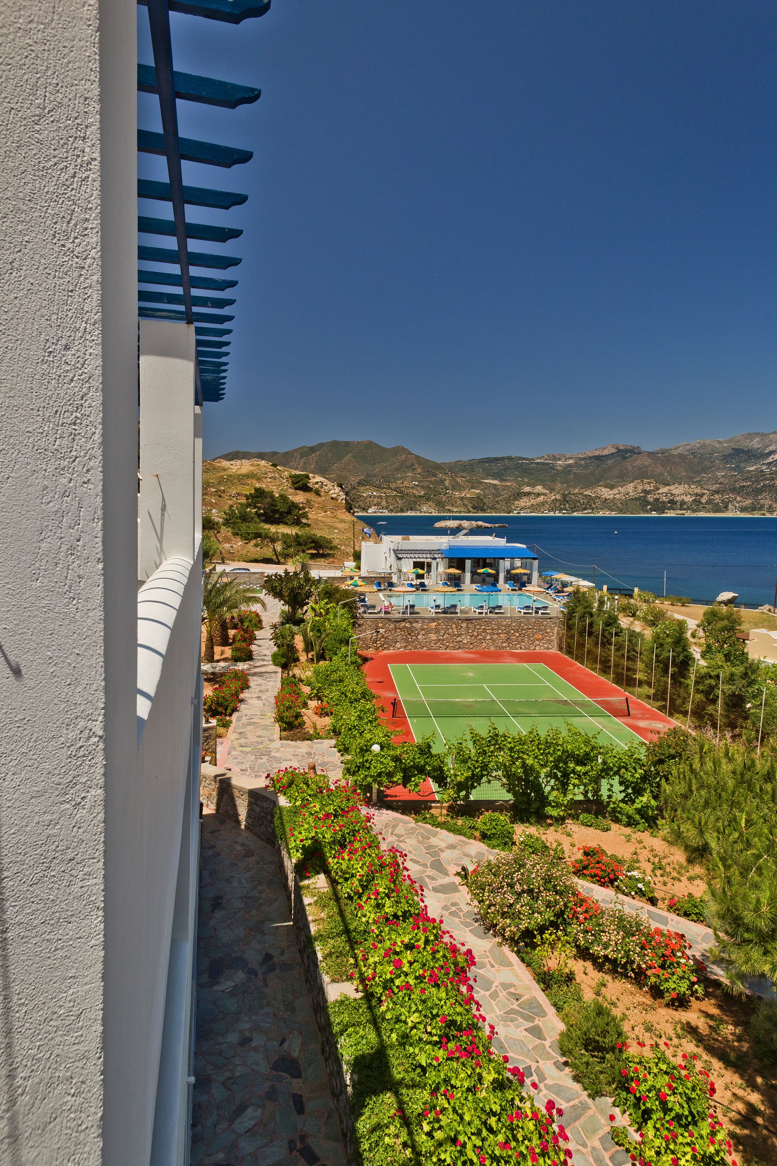 Blick von der Unterkunft