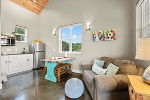 Premium Studio, 1 King Bed, Kitchenette, Valley View | Individually furnished, laptop workspace, blackout drapes