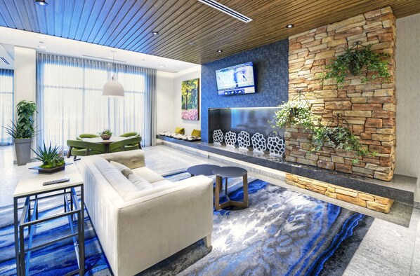 Coin salon dans le hall