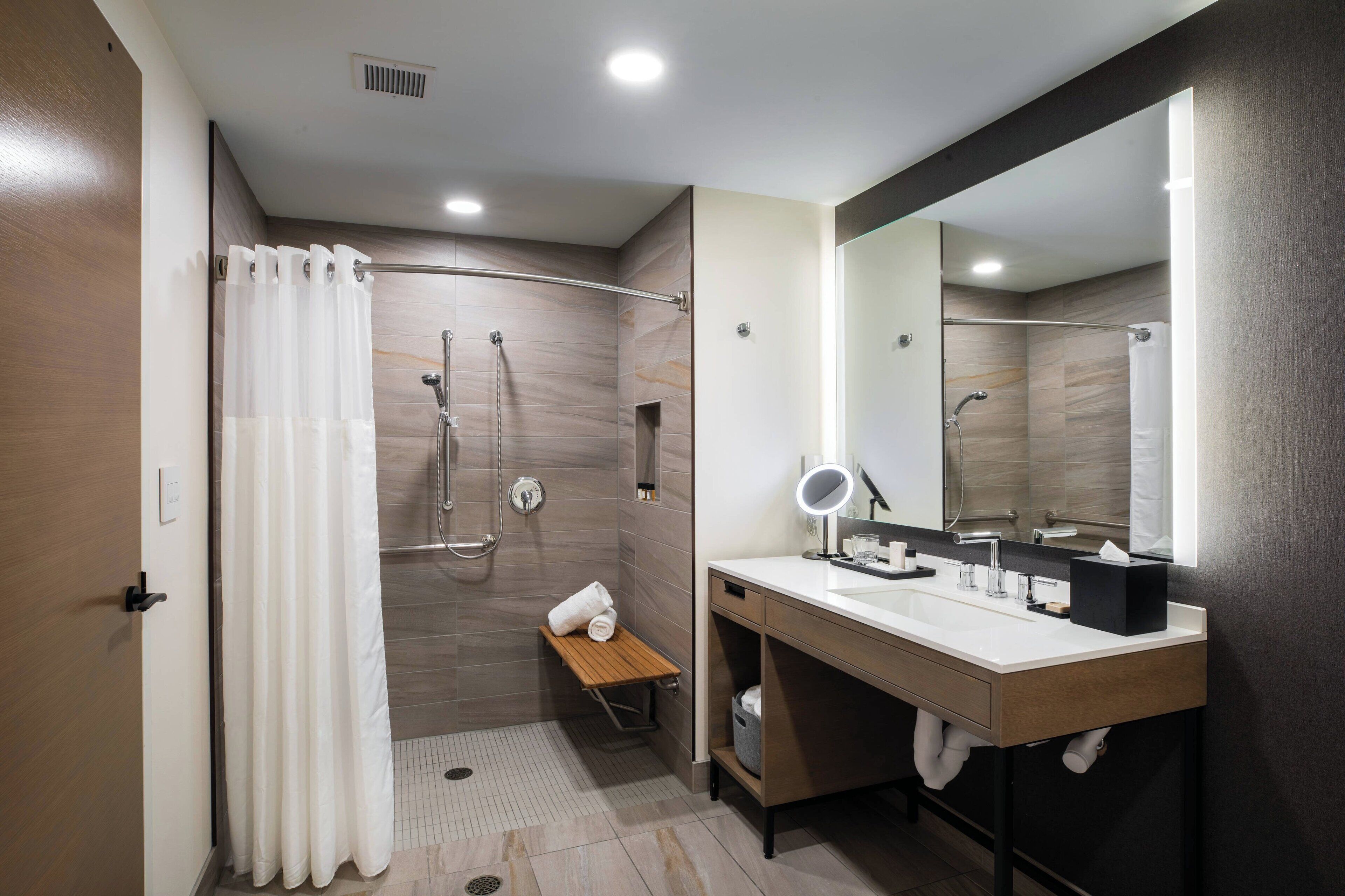 free toiletries, hair dryer, bathrobes, towels