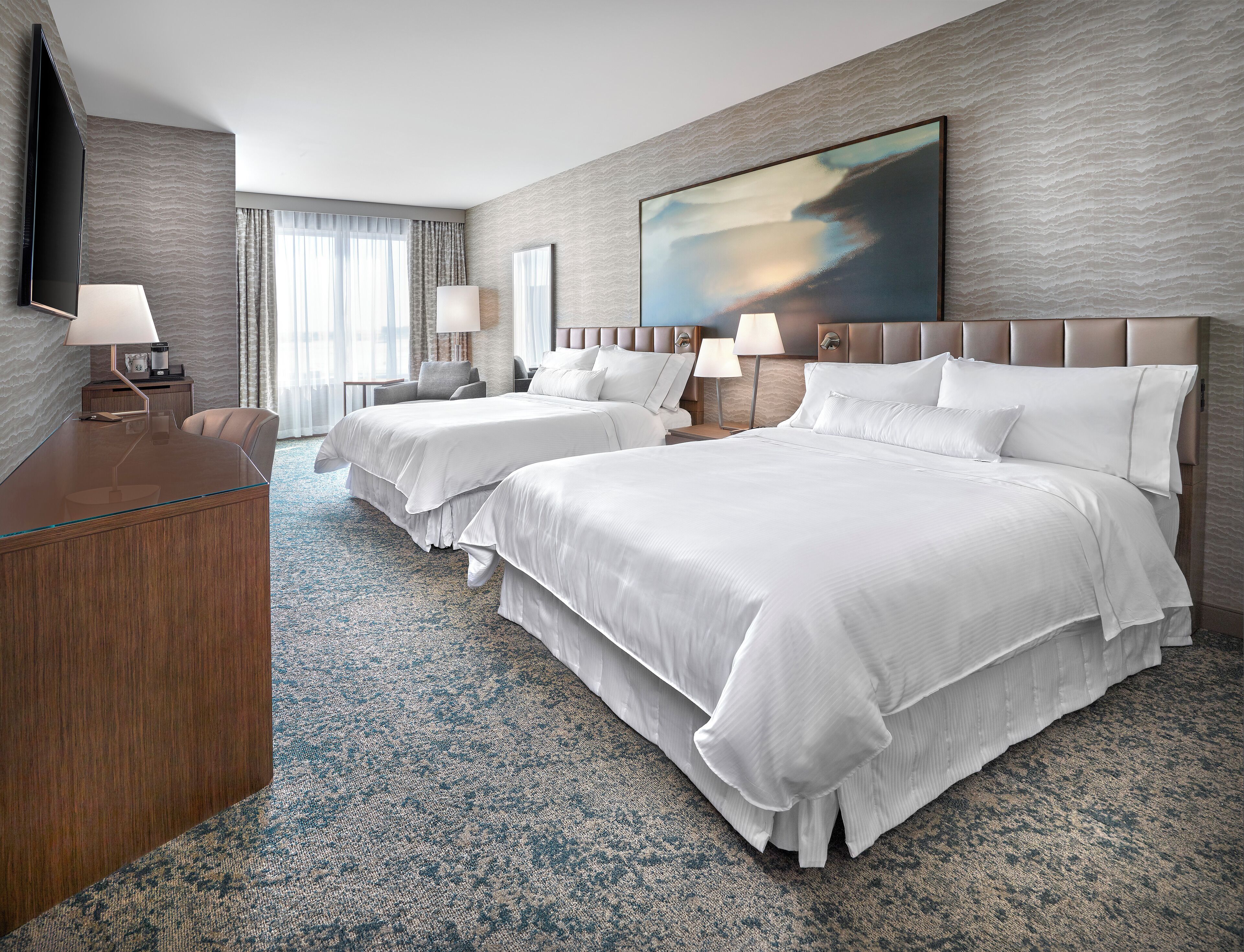 room, 2 queen beds, non smoking | 1 bedroom, hypo-allergenic bedding, pillow-top beds, in-room safe