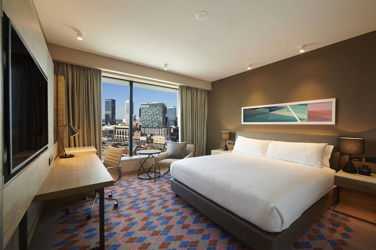 In-room safe, desk, blackout curtains, iron/ironing board