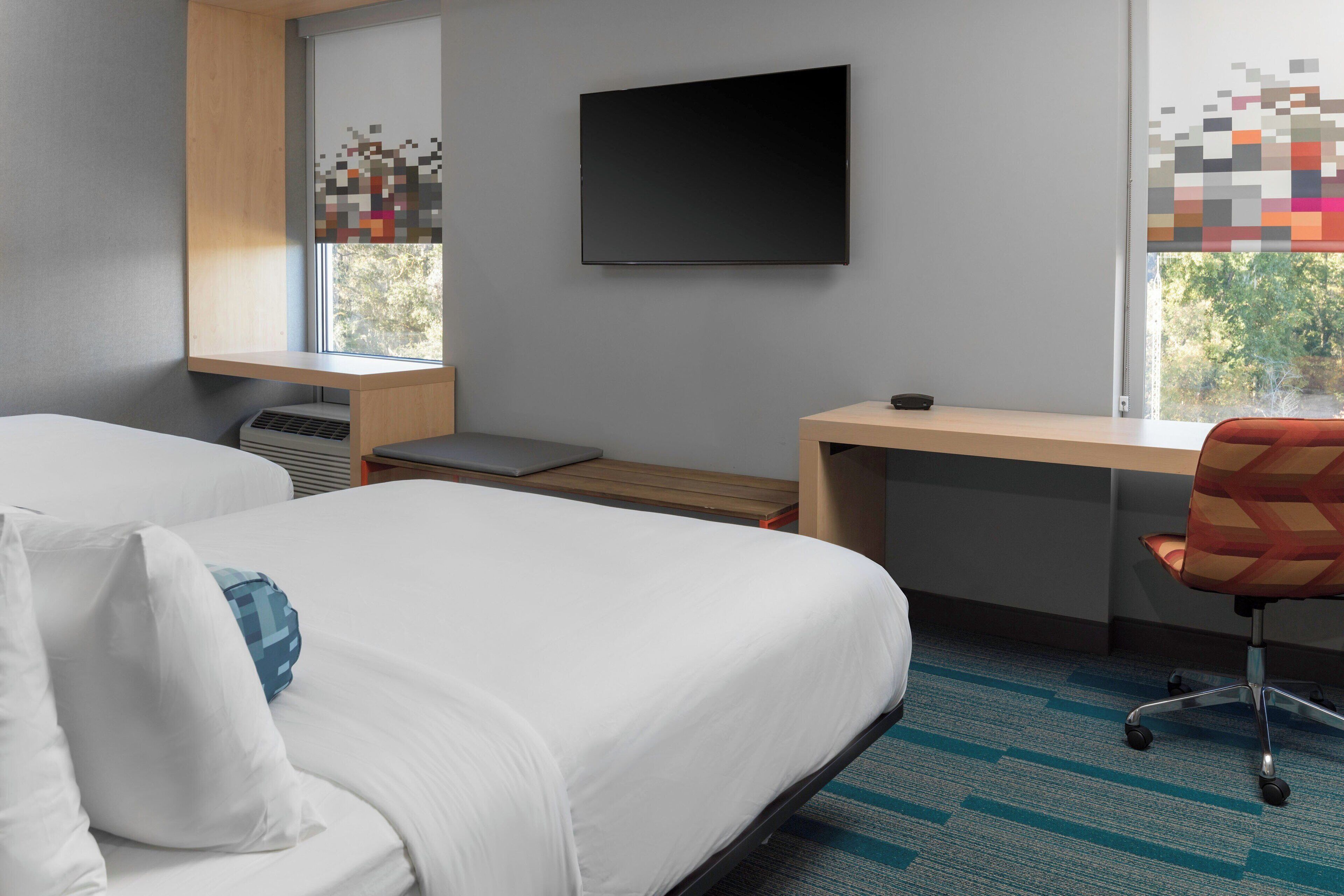 in-room safe, desk, blackout curtains, iron/ironing board