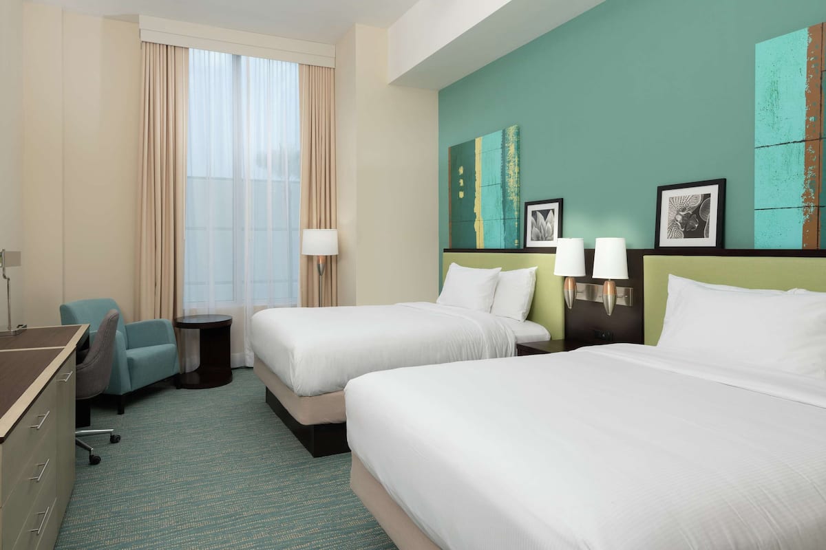Premium bedding, pillowtop beds, in-room safe, desk