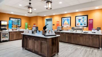 Free daily buffet breakfast