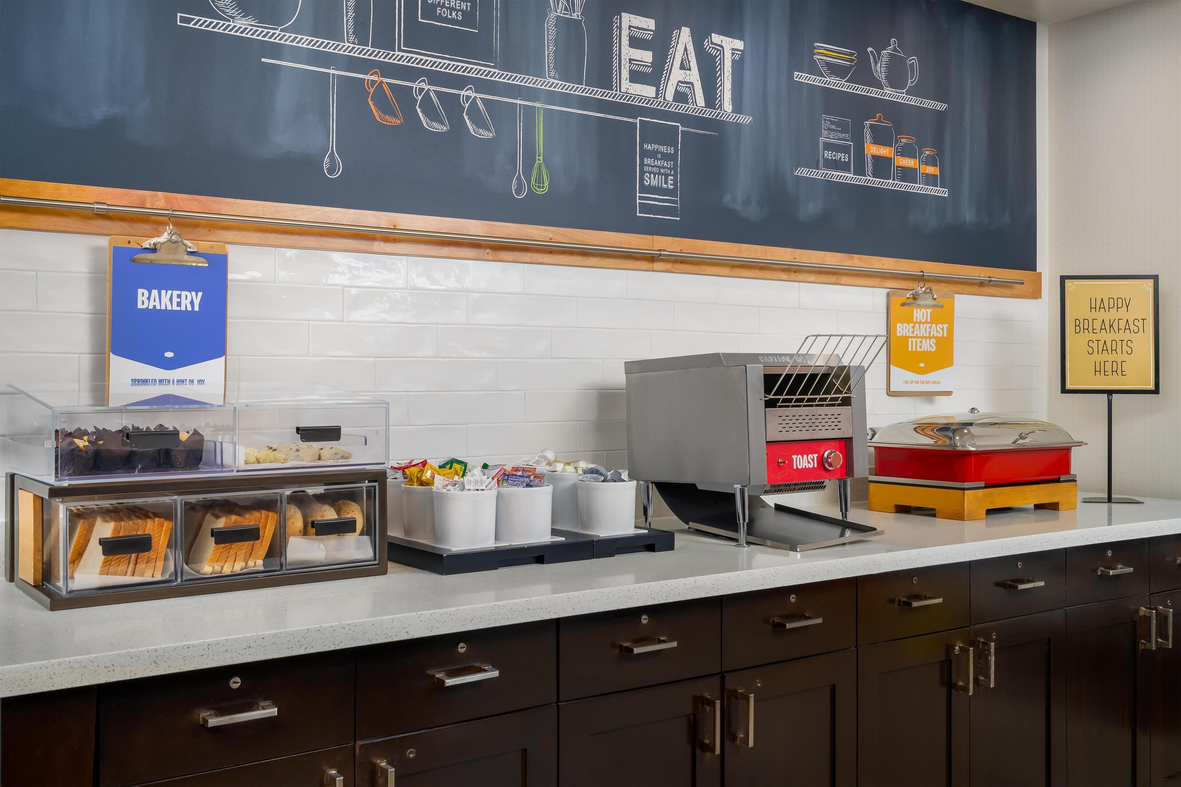 Free daily buffet breakfast