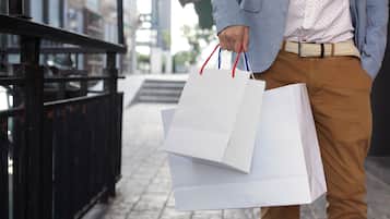 Guests can shop at local stores nearby.