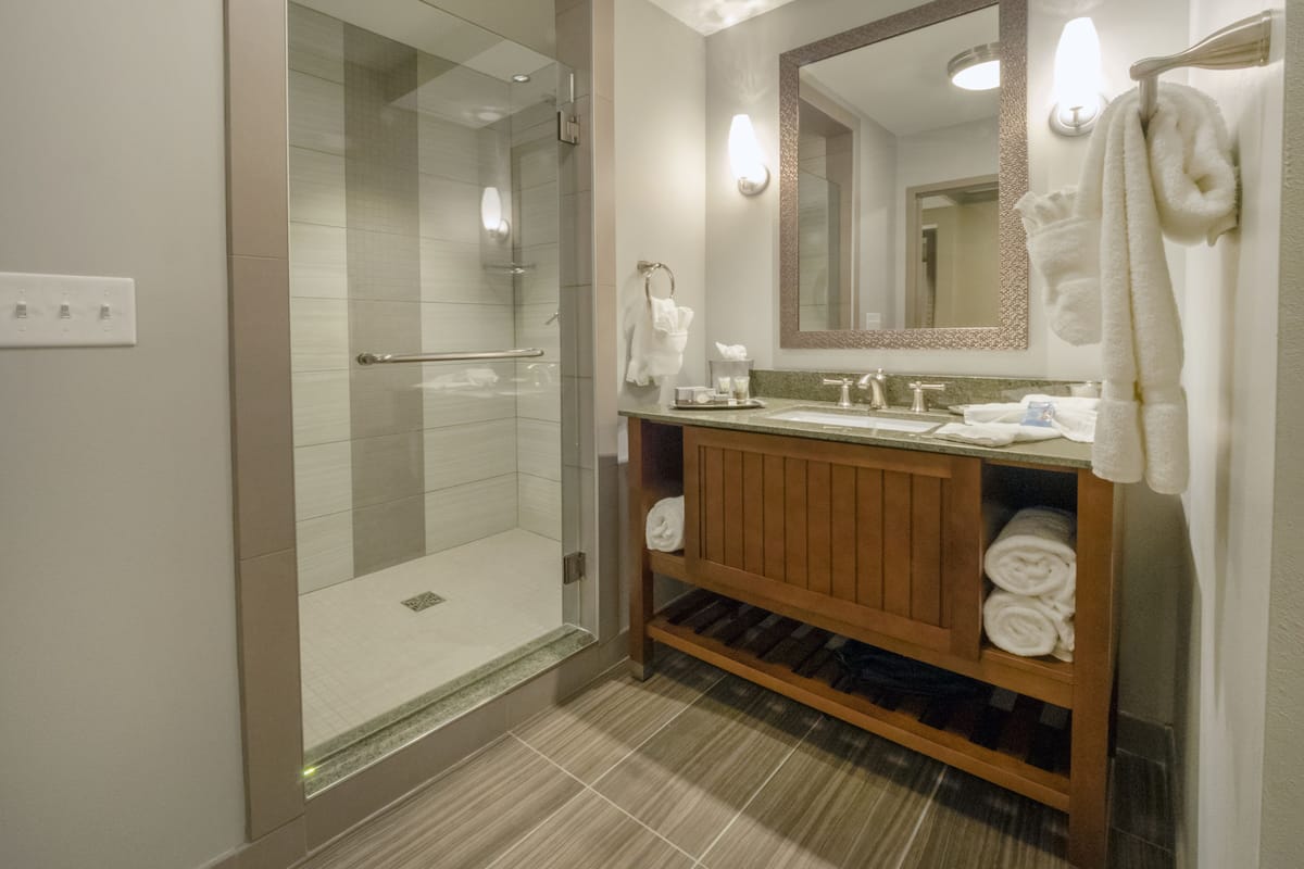 hair dryer, bathrobes, towels