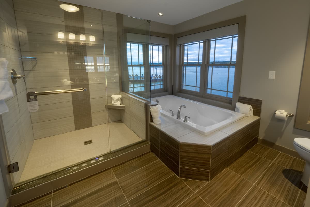 hair dryer, bathrobes, towels