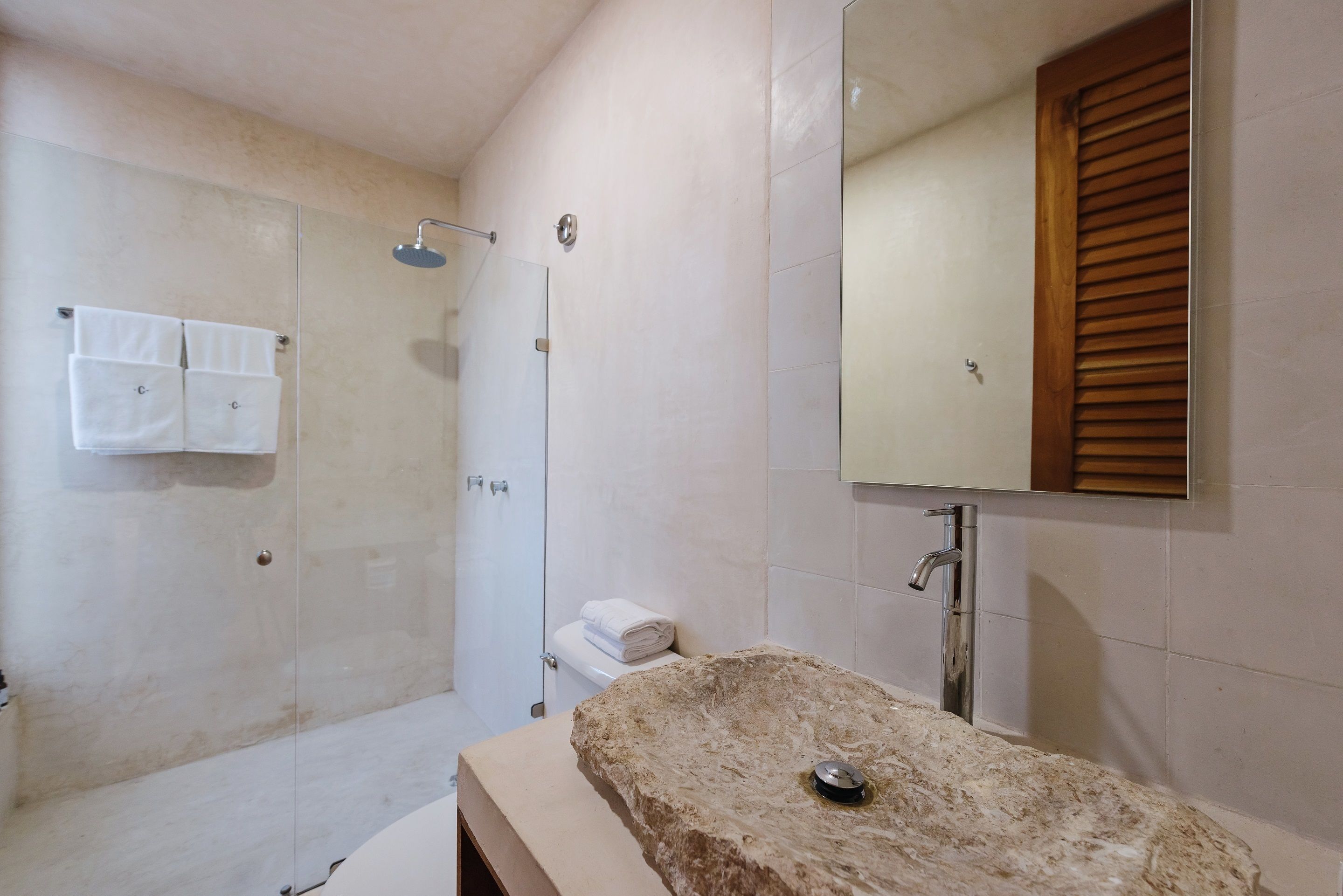 standard room, 1 double bed, pool view | bathroom | shower, free toiletries, hair dryer, bathrobes