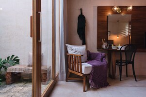 Deluxe Room, 1 Double Bed, Pool View, Garden Area | Terrace/patio