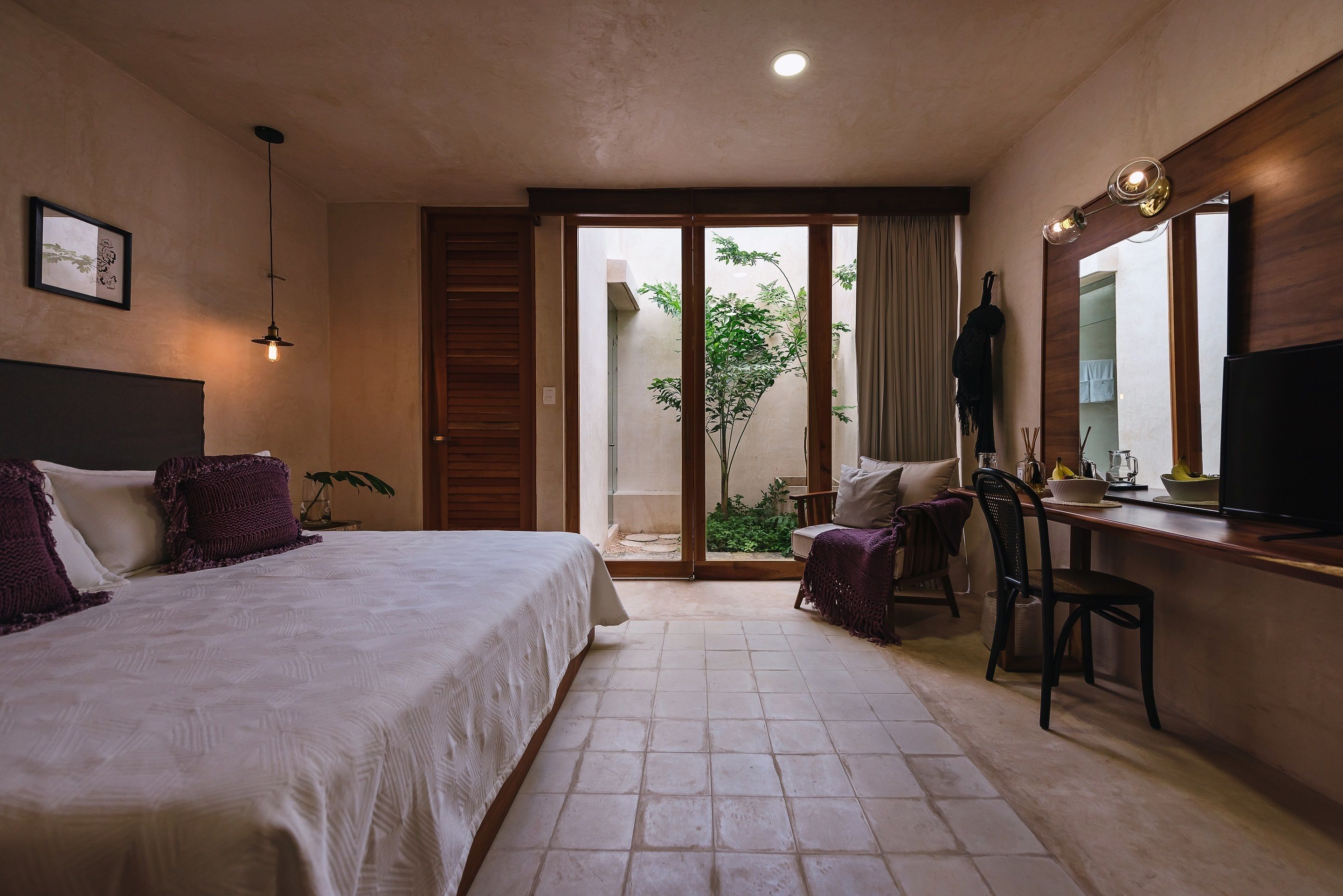 deluxe room, 1 double bed, pool view, garden area | hypo-allergenic bedding, in-room safe, individually decorated