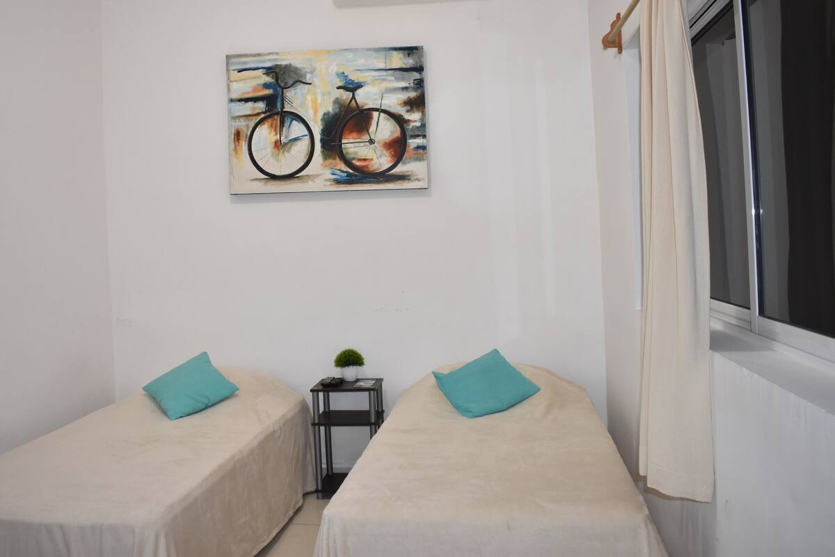 Junior Suite, 2 Double Beds, Refrigerator & Microwave
