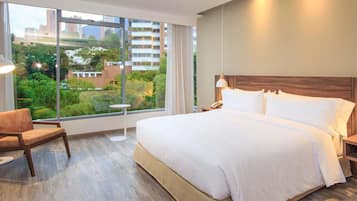 Minibar, in-room safe, desk, laptop workspace