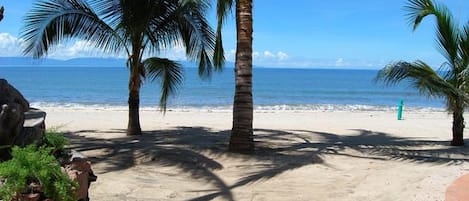 En la playa
