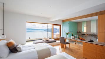 Twin Room, Lake View | Premium bedding, down duvets, pillow-top beds, in-room safe