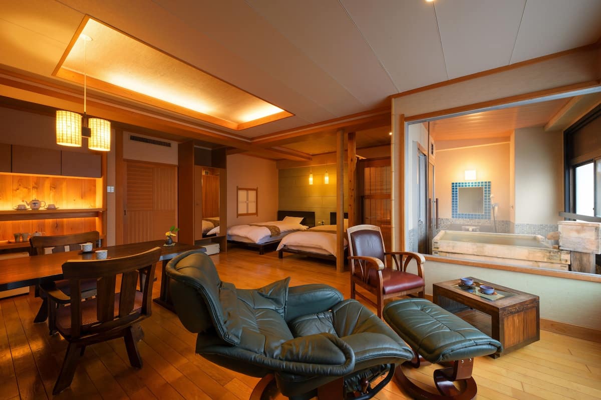 Japanese Style Twin Room with Hot Spring Bath, Non Smoking - 318 | Minibar, in-room safe, desk, free WiFi