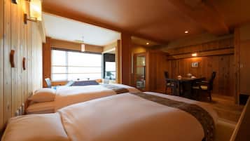 Chambre Tradition, non-fumeurs (Japanese Style Twin Hot Spring 317) | Minibar, coffres-forts dans les chambres, bureau, Wi-Fi gratuit
