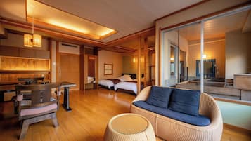 Japanese Style Twin Room with Hot Spring Bath, Non Smoking - 318 | Minibar, in-room safe, desk, free WiFi