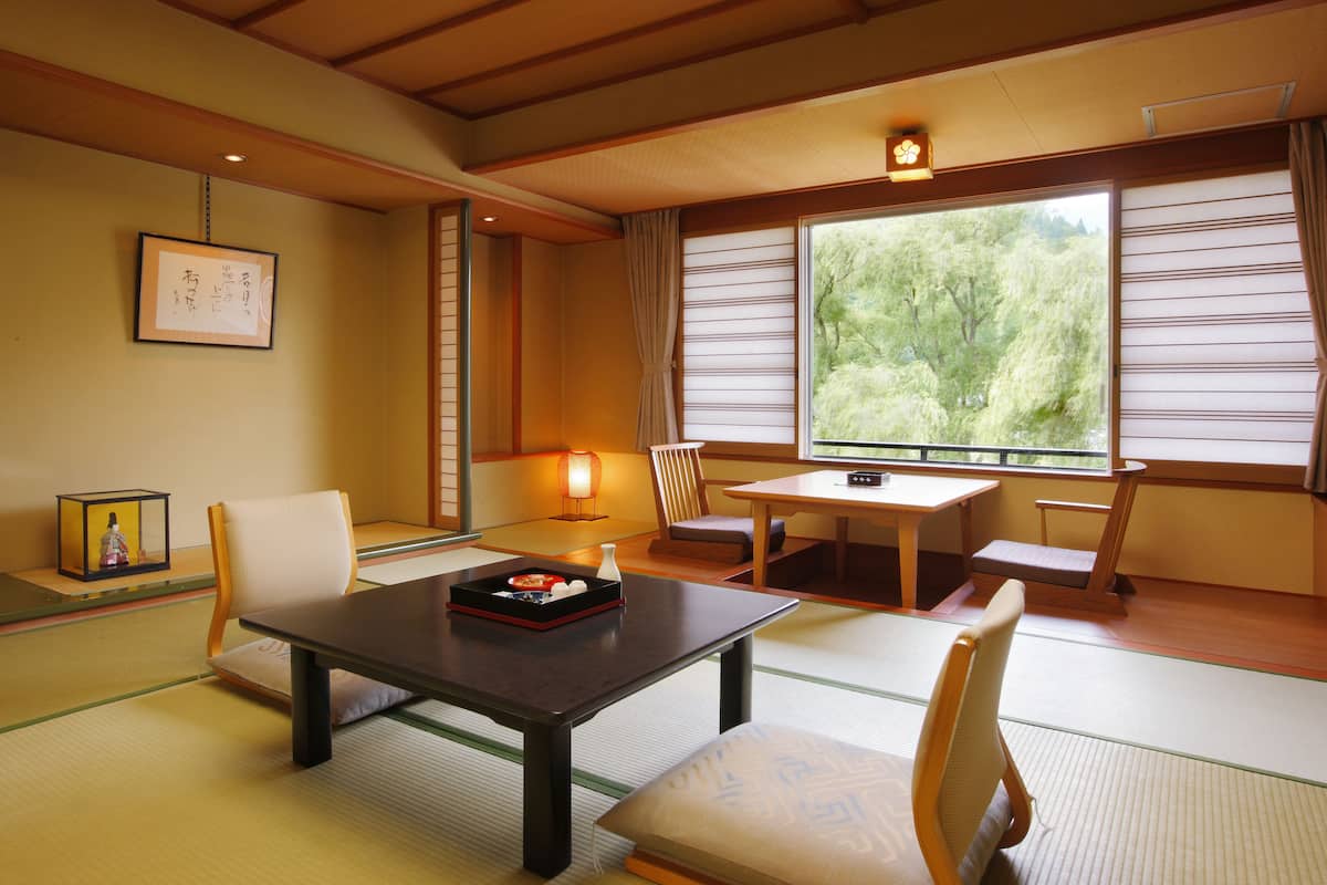 Traditionele kamer, niet-roken (Japanese Style Standard with Kotatsu) | Een minibar, een kluis op de kamer, een bureau, gratis wifi