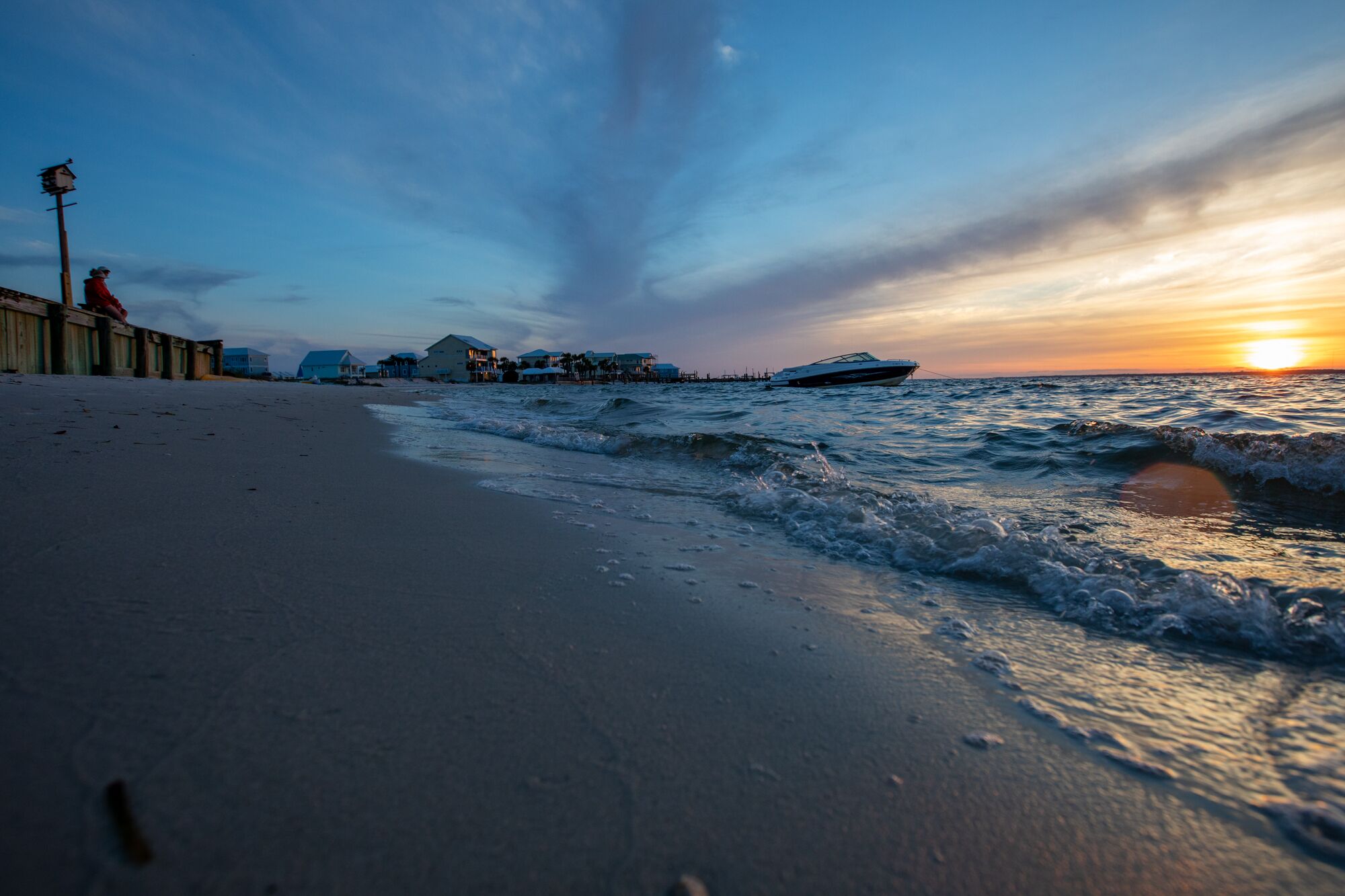 Private beach