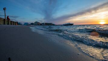Private beach