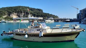 On the beach, snorkelling