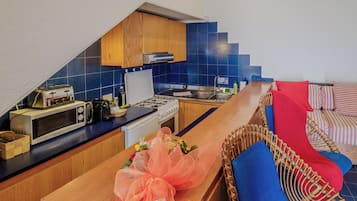 公寓, 2 間臥室 | 私人廚房 | 大型冰箱、微波爐、烤箱、爐台