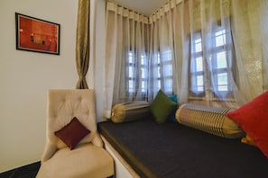 Luxury Room, 1 King Bed, City View | Individually furnished, desk, laptop workspace, soundproofing