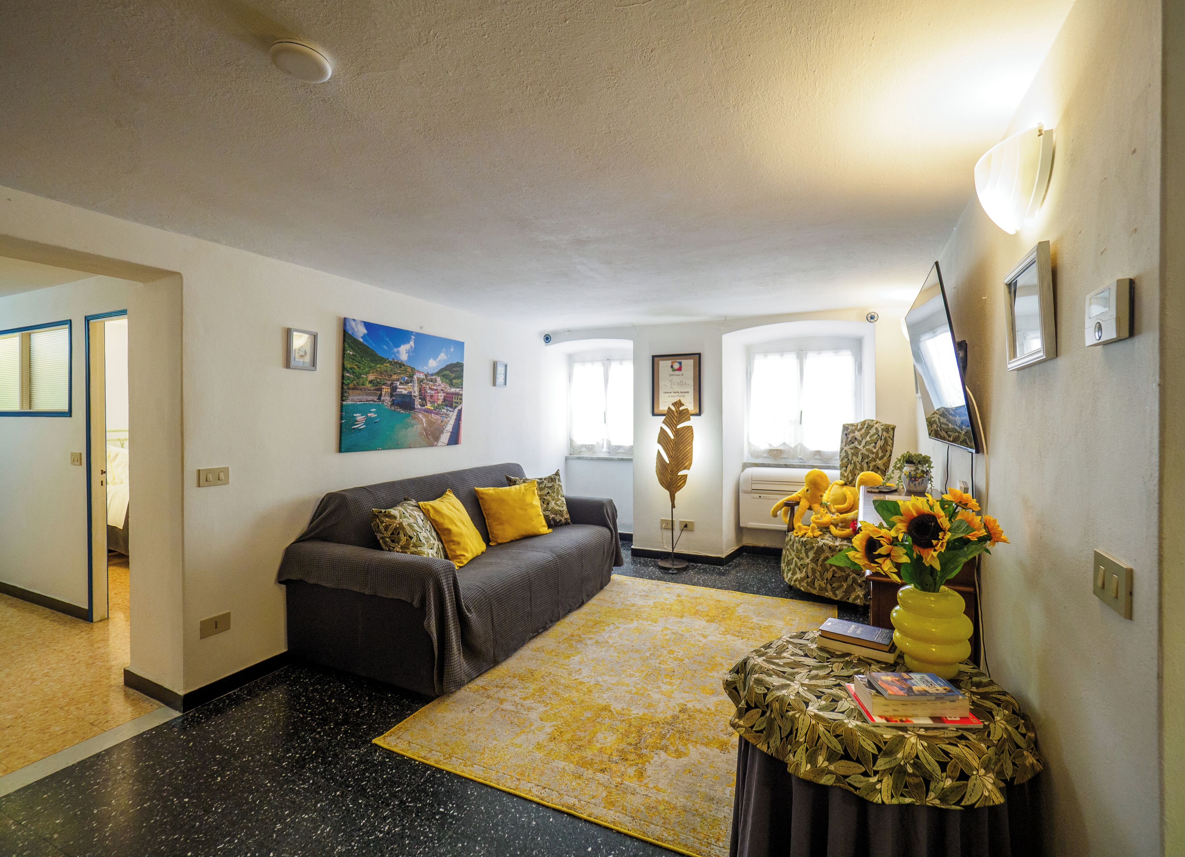 Apartment, 2 Schlafzimmer, Küche, Meerblick | 3 Schlafzimmer, Bettwäsche aus ägyptischer Baumwolle