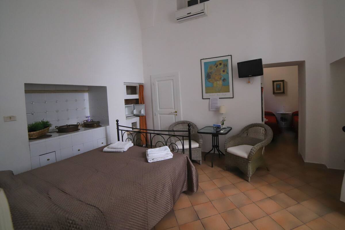 Habitación cuádruple económica, 2 habitaciones, vista al patio | Vista desde la habitación