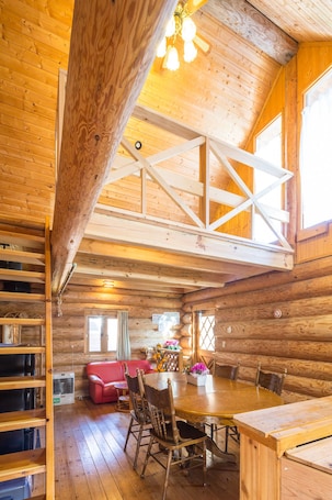 House D For 8 guests | Living area | Flat-screen TV