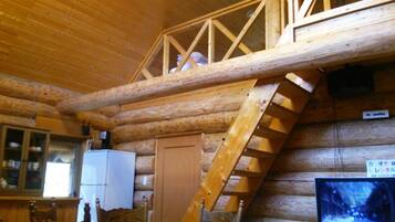 House D For 8 guests | Living room | Flat-screen TV