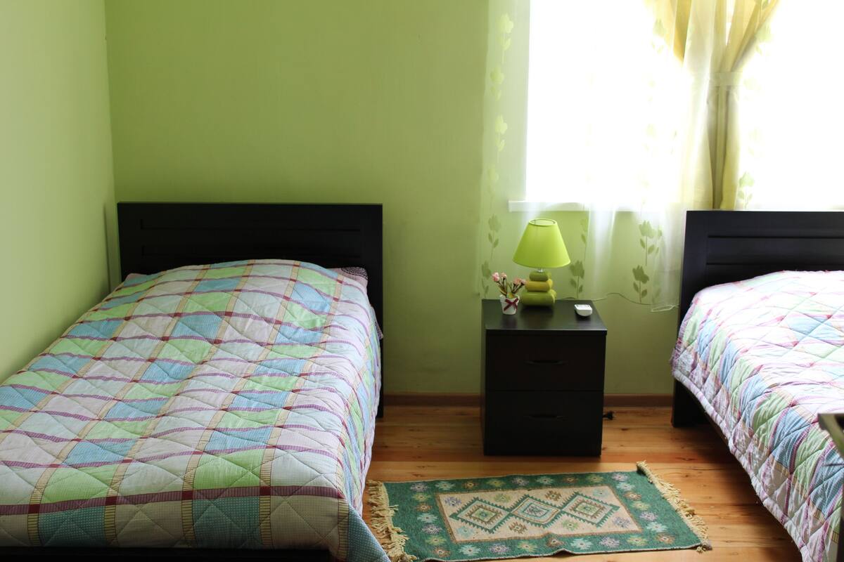 Twin Room | Kalis bunyi, katil lipat simpan/tambahan, Wi-fi percuma, cadar katil 