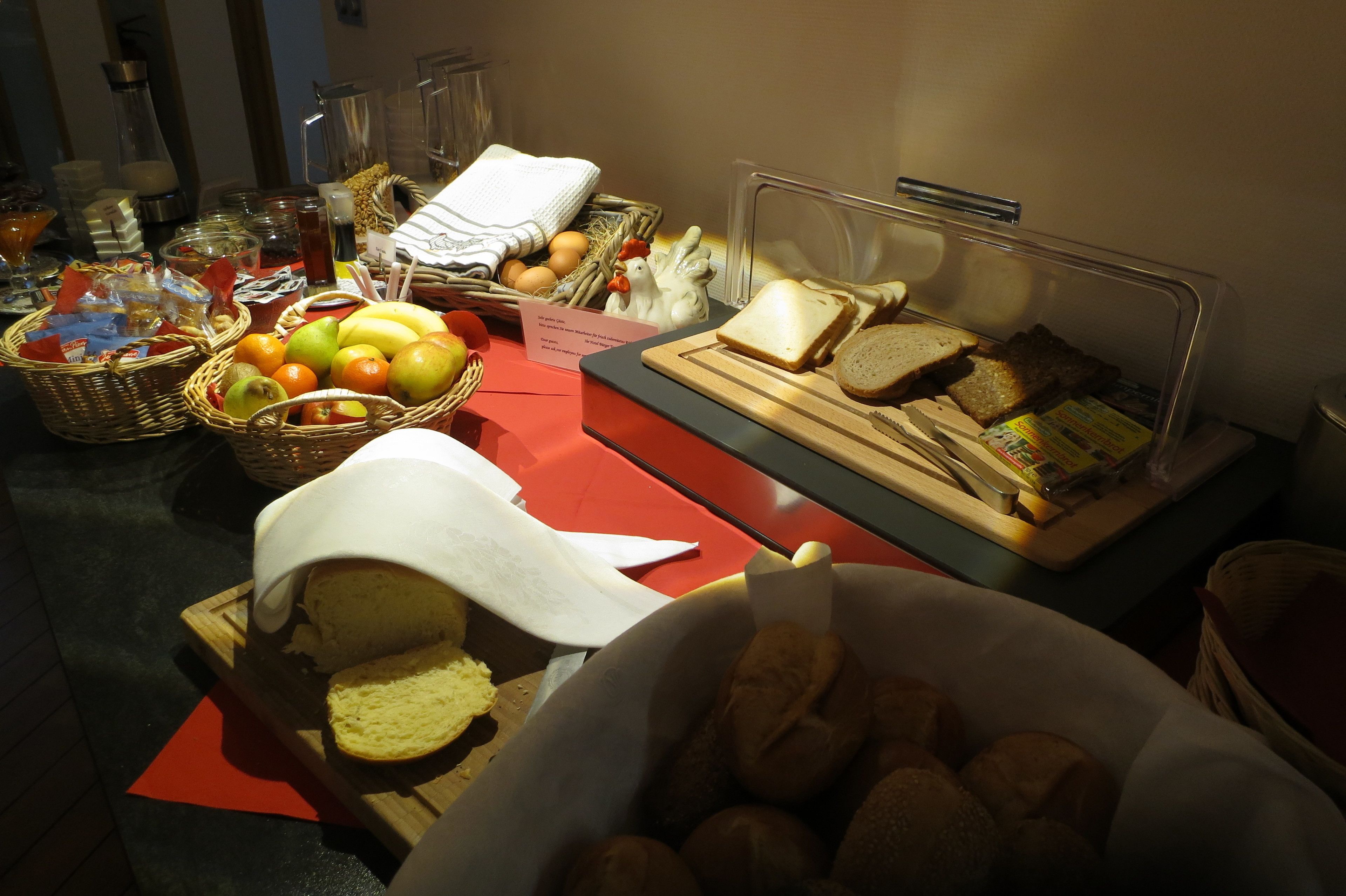 daily buffet breakfast (eur 9.9 per person)