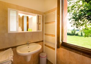 Shower, rainfall showerhead, hair dryer, bidet