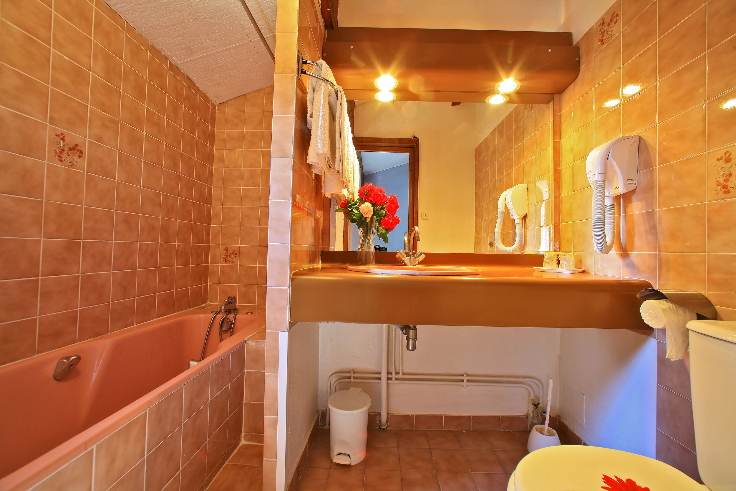 standard double room | bathroom | free toiletries, towels