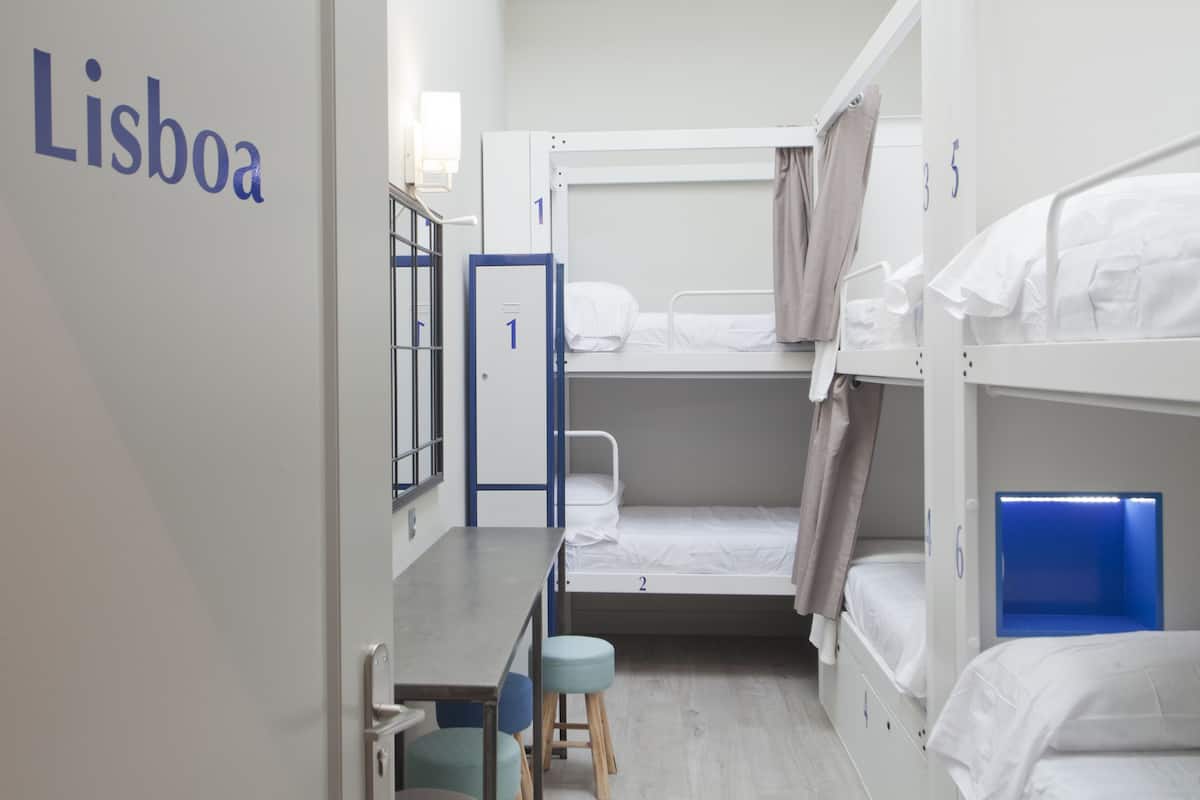 Shared Dormitory, Mixed Dorm, Shared Bathroom (1 bed in a 6-Bed Dormitory Room) | Premium bedding, down comforters, desk, blackout drapes