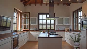 Suite Executive, 2 camere da letto (Suite Panorama) | Cucina privata | Frigorifero, microonde, forno, piano cottura