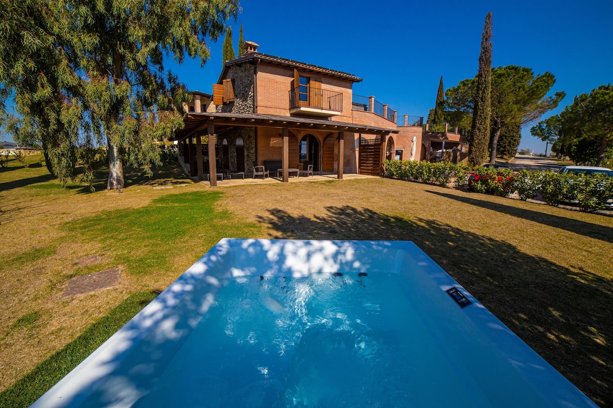 Villa Superior, idromassaggio (Villa Vino) | Terrazza/patio