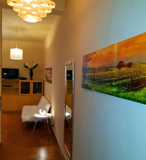 Business Apartment, 1 Bedroom (Via Cervetta 1/a) | Living area | Flat-screen TV - Mosaico Aparthotel (Modena)