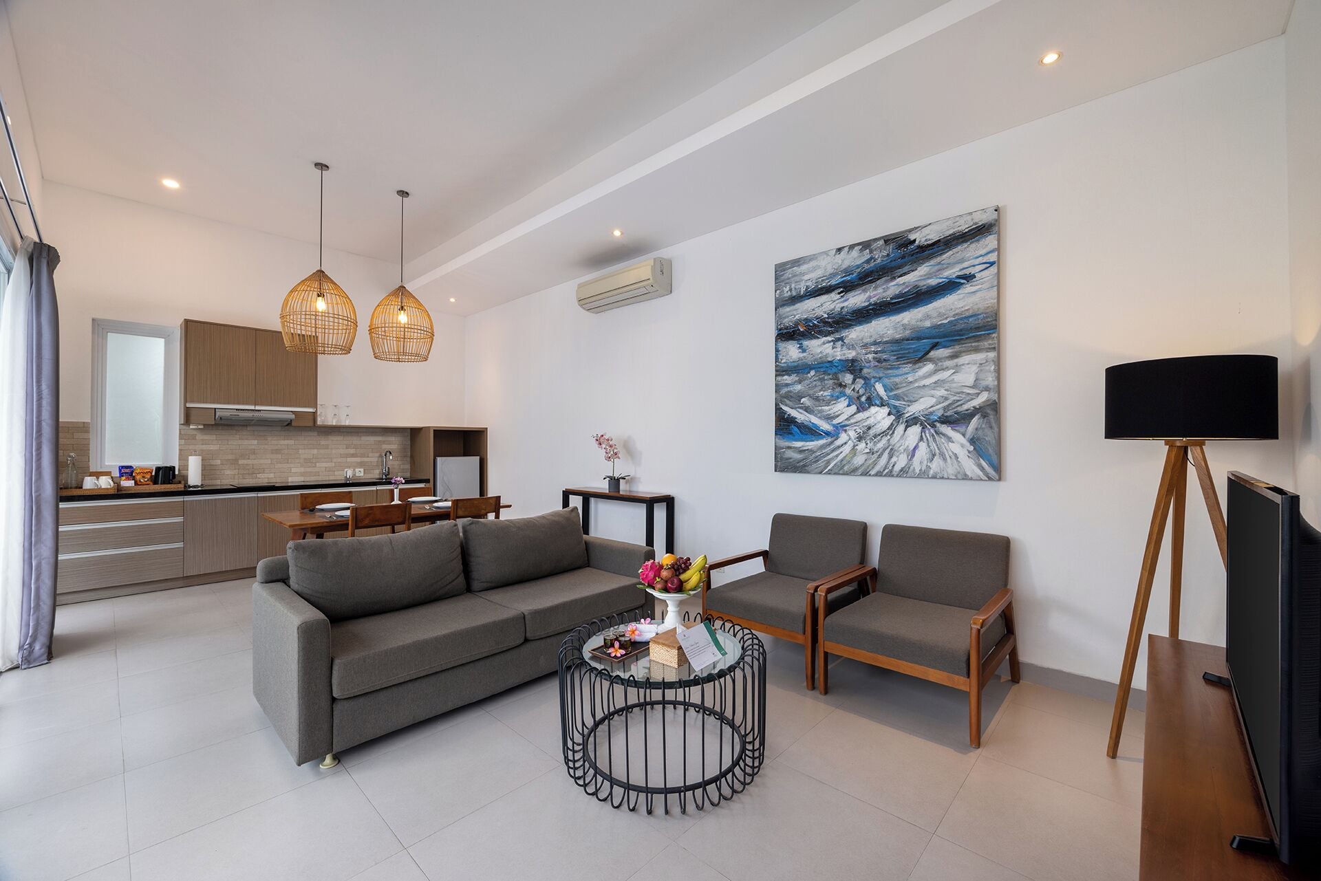 One Bedroom Pool Villa | Living area | LCD TV