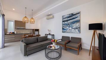 One Bedroom Pool Villa | Living area | LCD TV