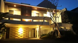 Front of property – evening/night
