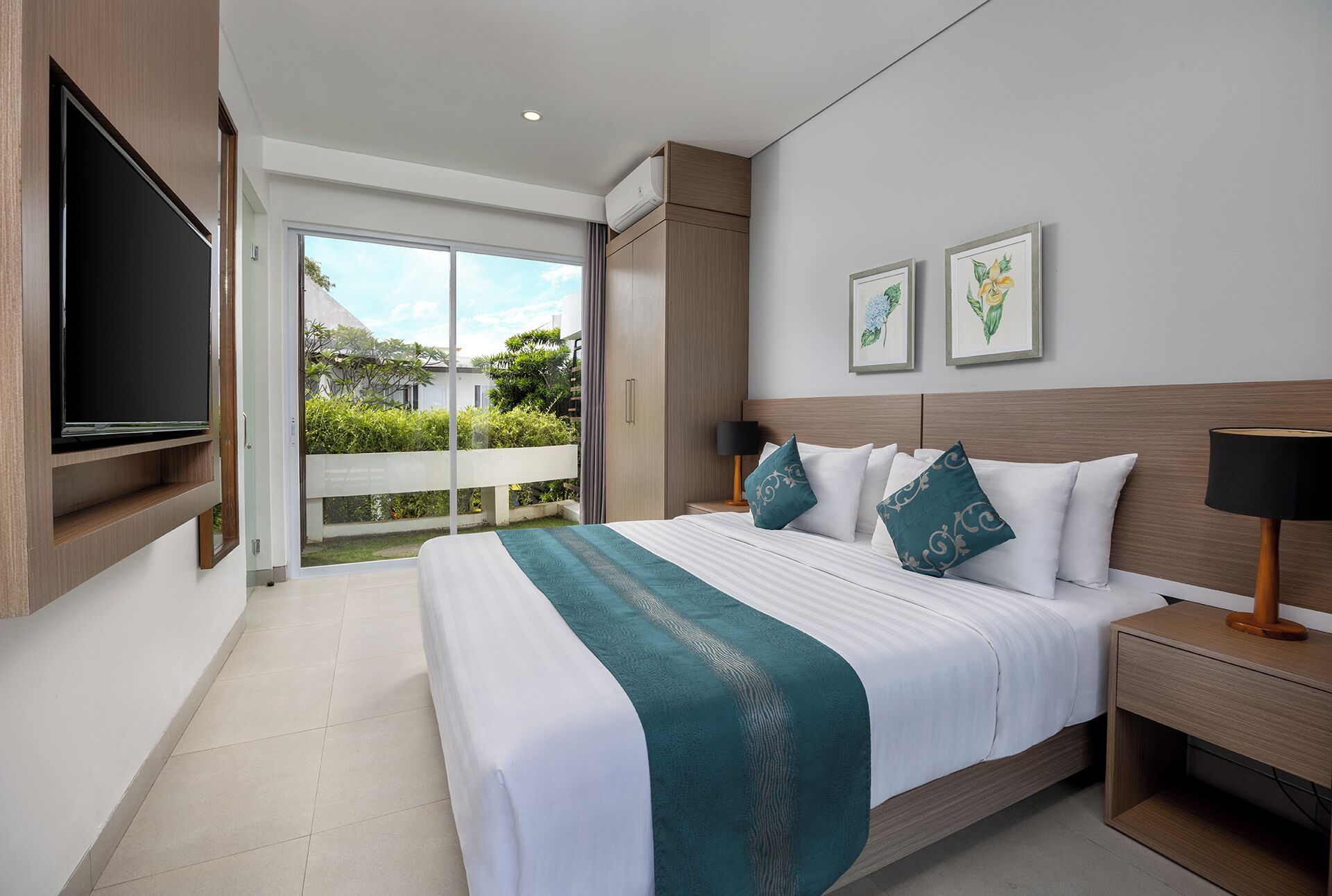 Three Bedroom Pool Villa | Premium bedding, in-room safe, desk, blackout drapes