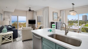 Oven, stovetop, dishwasher, toaster