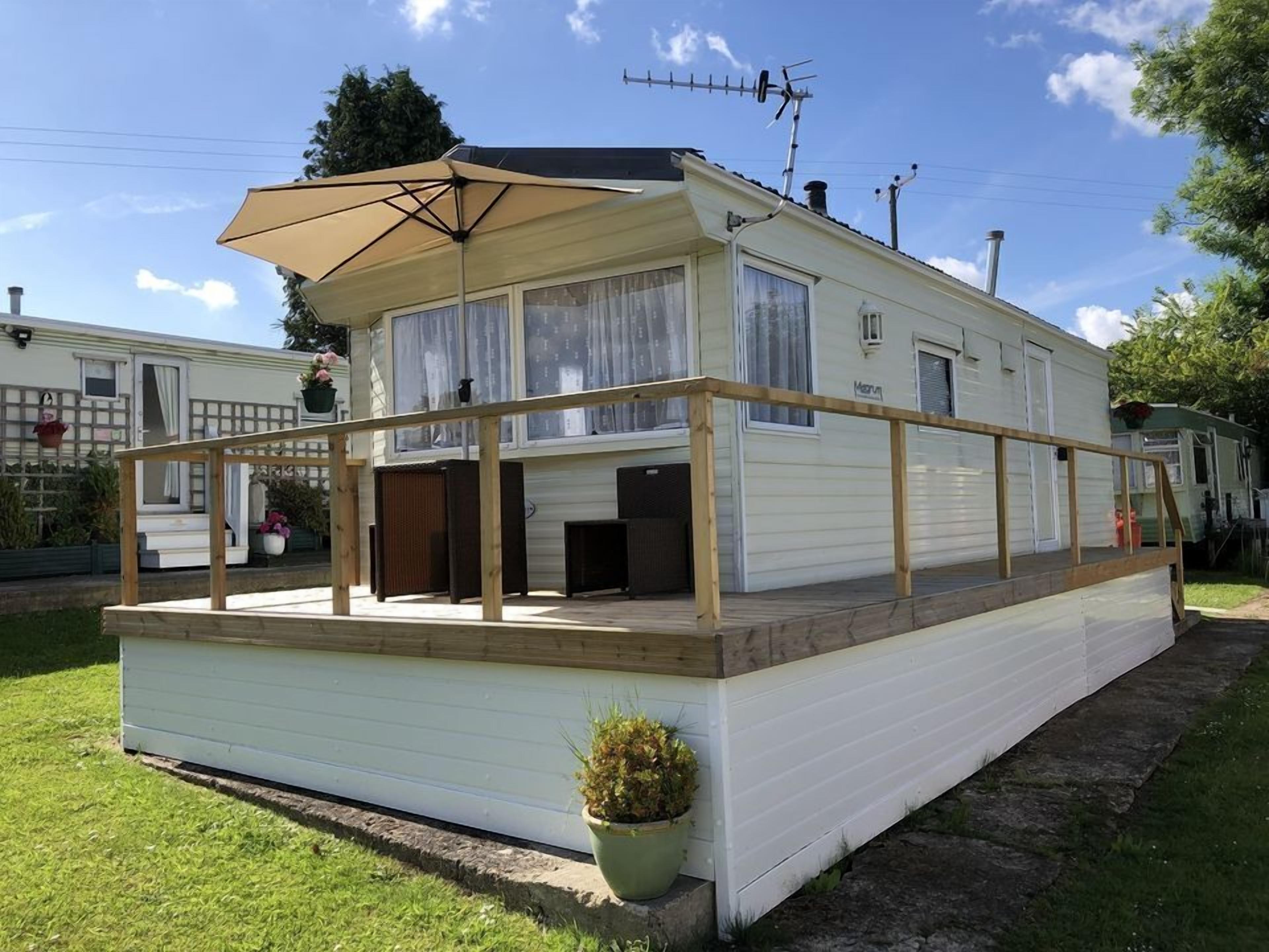 Mobile Home Classique, salle de bains privée, vue cour intérieure | Extérieur