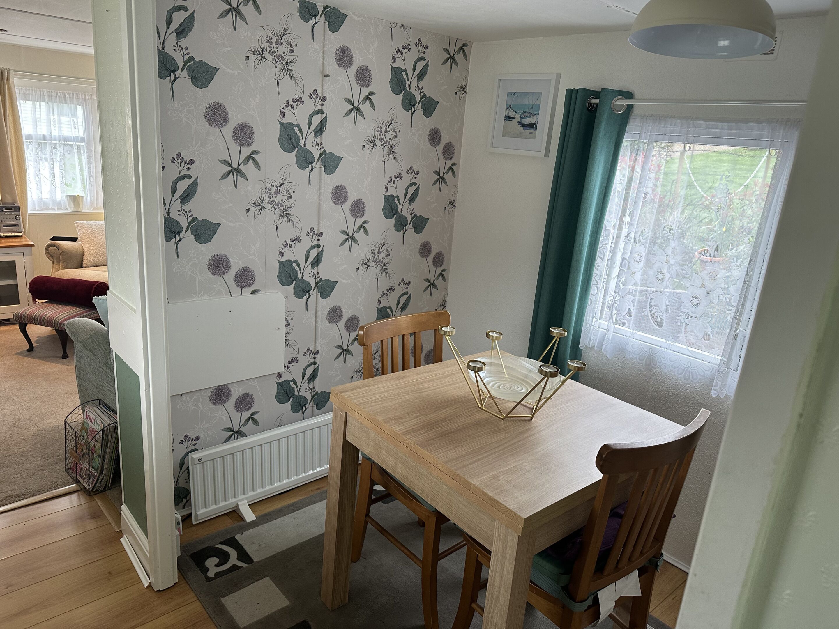 經典流動式房屋, 私人浴室, 庭園景 | 用餐區