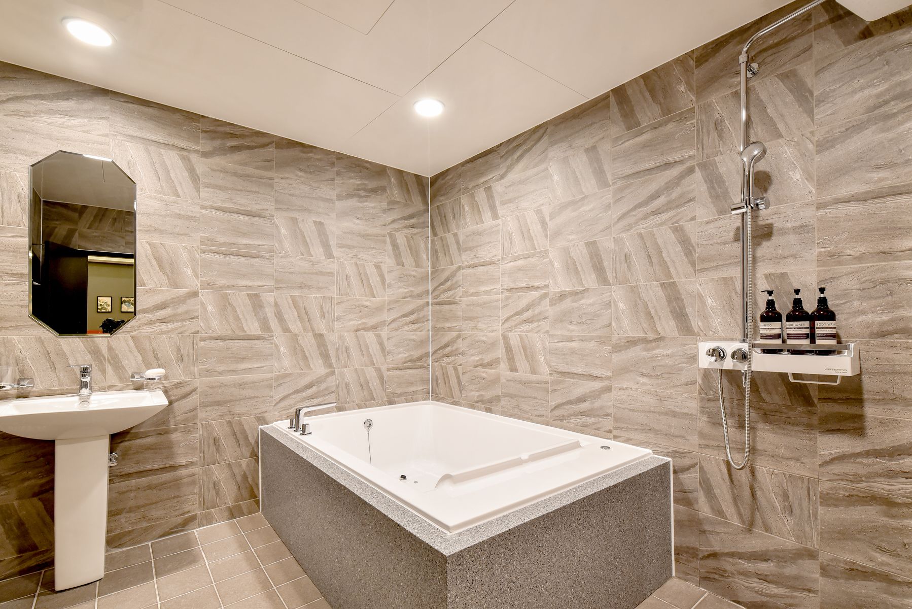 Deluxe Room | Bathroom | Separate tub and shower, jetted tub, free toiletries, hair dryer